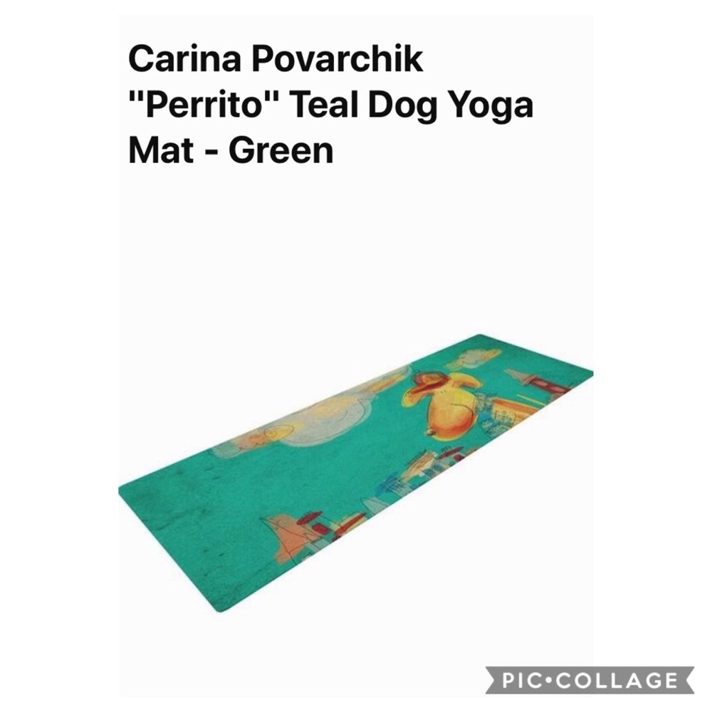 Yoga Pilates Exercise Mat Teal 72”x24” new
